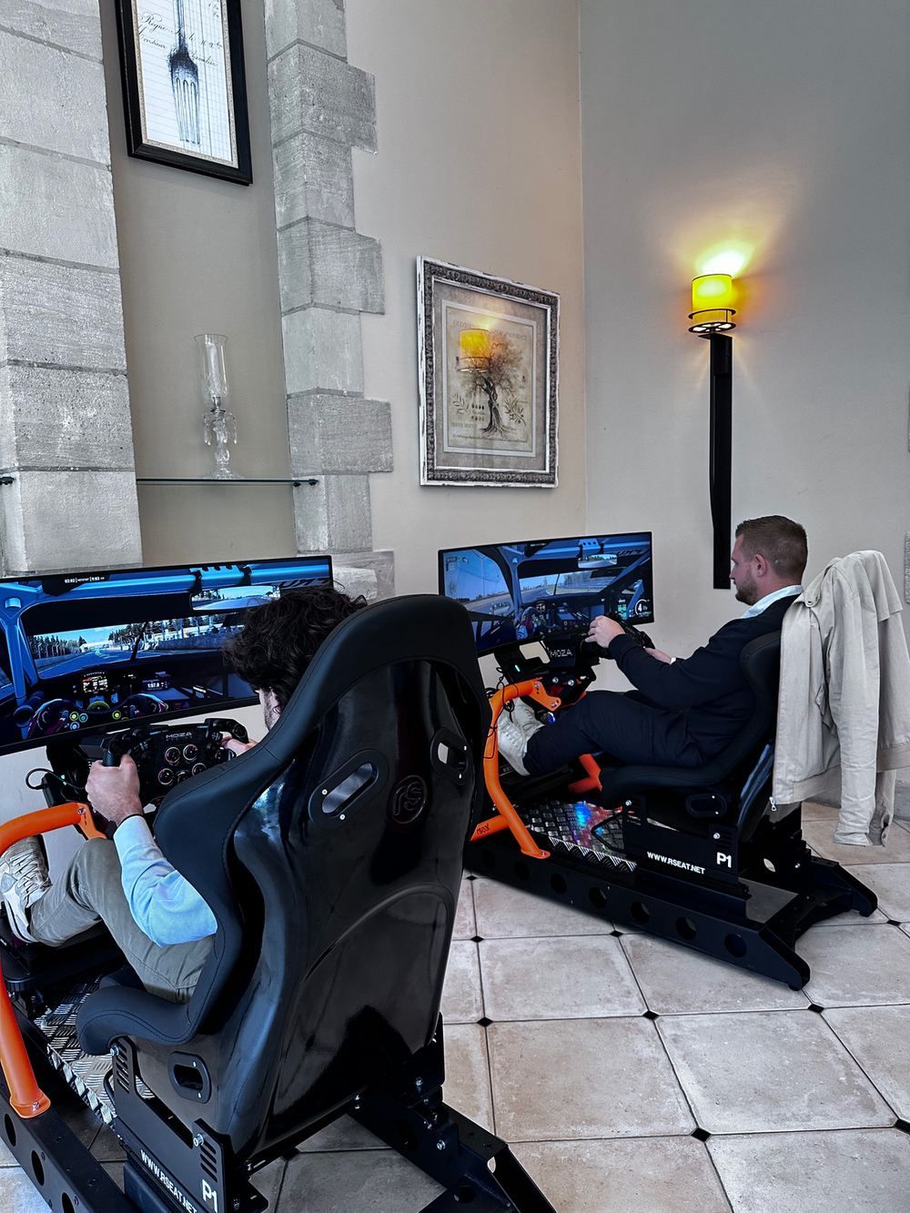 Soirée premium avec pilote en costume au Château de Prémesques